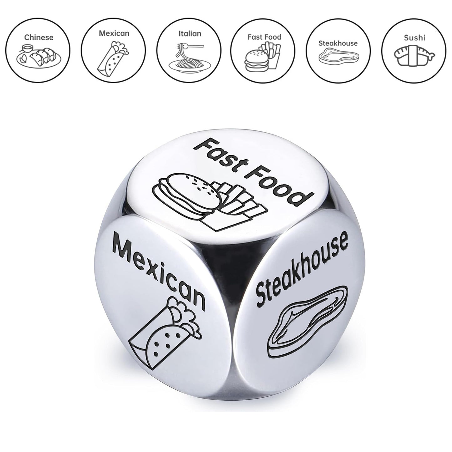 Funny Decision Dice Couple Lovers Date Night Games Party Toy Food Movie Decision Dice Valentine's Day Gift