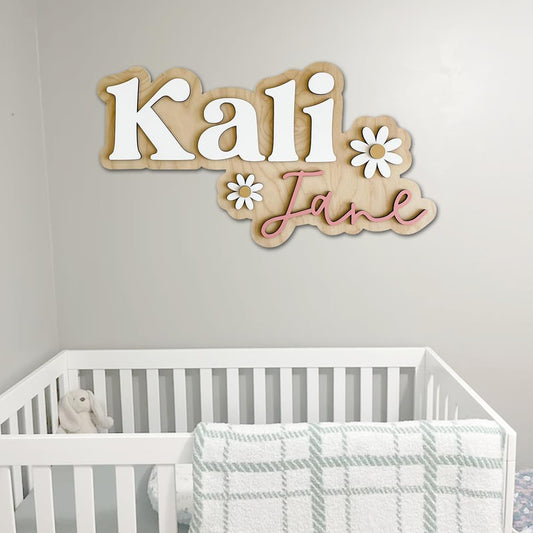 Custom Name Sign for Nursery, Baby Wooden Name Sign, Wooden Nursery Name Sign, Nursery Name Sign For Boy/Girl, Baby Name Announcement Sign, Wooden Outline Name Signs, Baby Name Signs For Nursery15