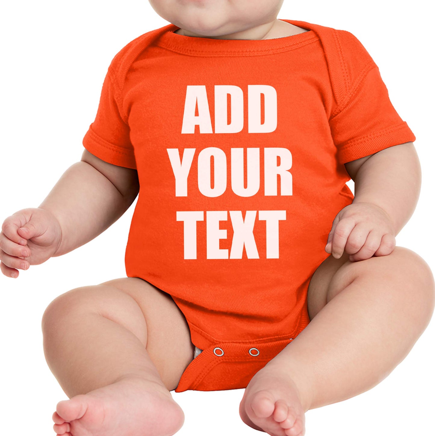 TEEAMORE Custom Baby Bodysuits Add Your Text For Baby Girl & Boy Personalized Bodysuit