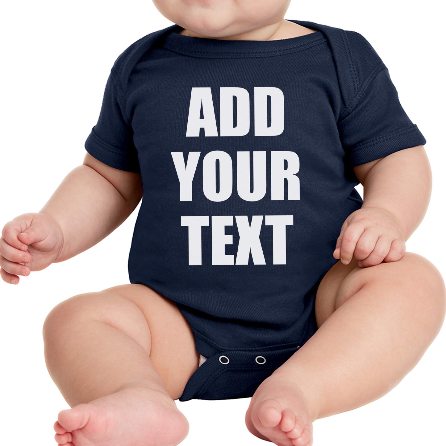 TEEAMORE Custom Baby Bodysuits Add Your Text For Baby Girl & Boy Personalized Bodysuit