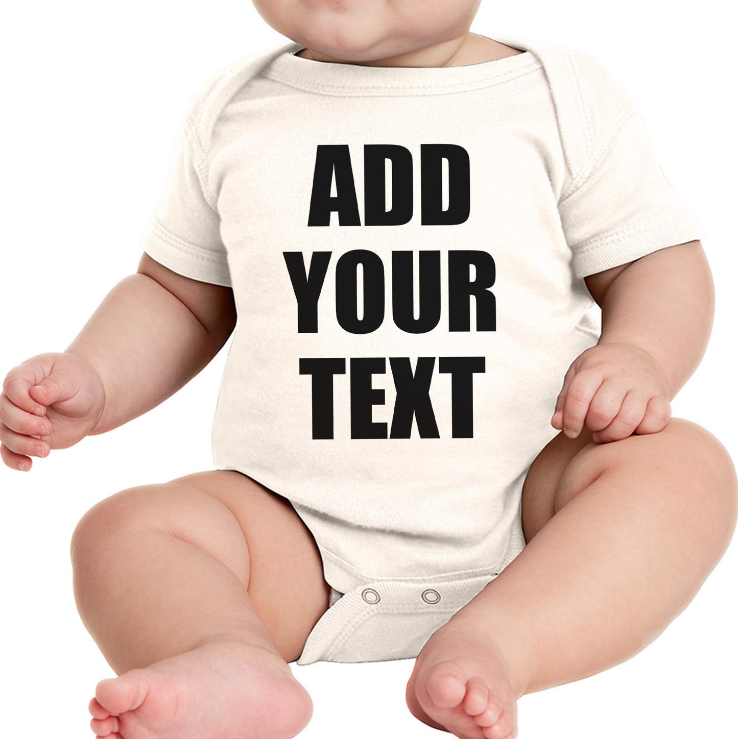 TEEAMORE Custom Baby Bodysuits Add Your Text For Baby Girl & Boy Personalized Bodysuit