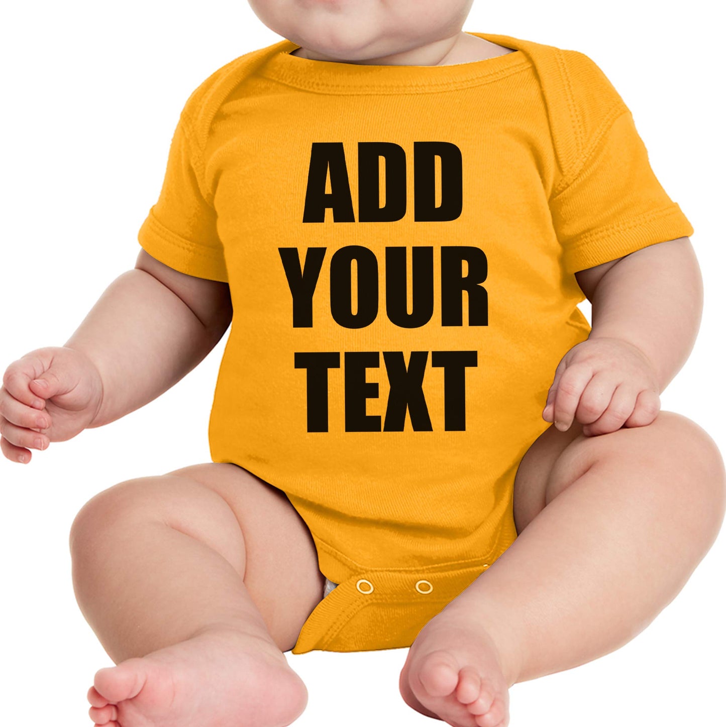 TEEAMORE Custom Baby Bodysuits Add Your Text For Baby Girl & Boy Personalized Bodysuit