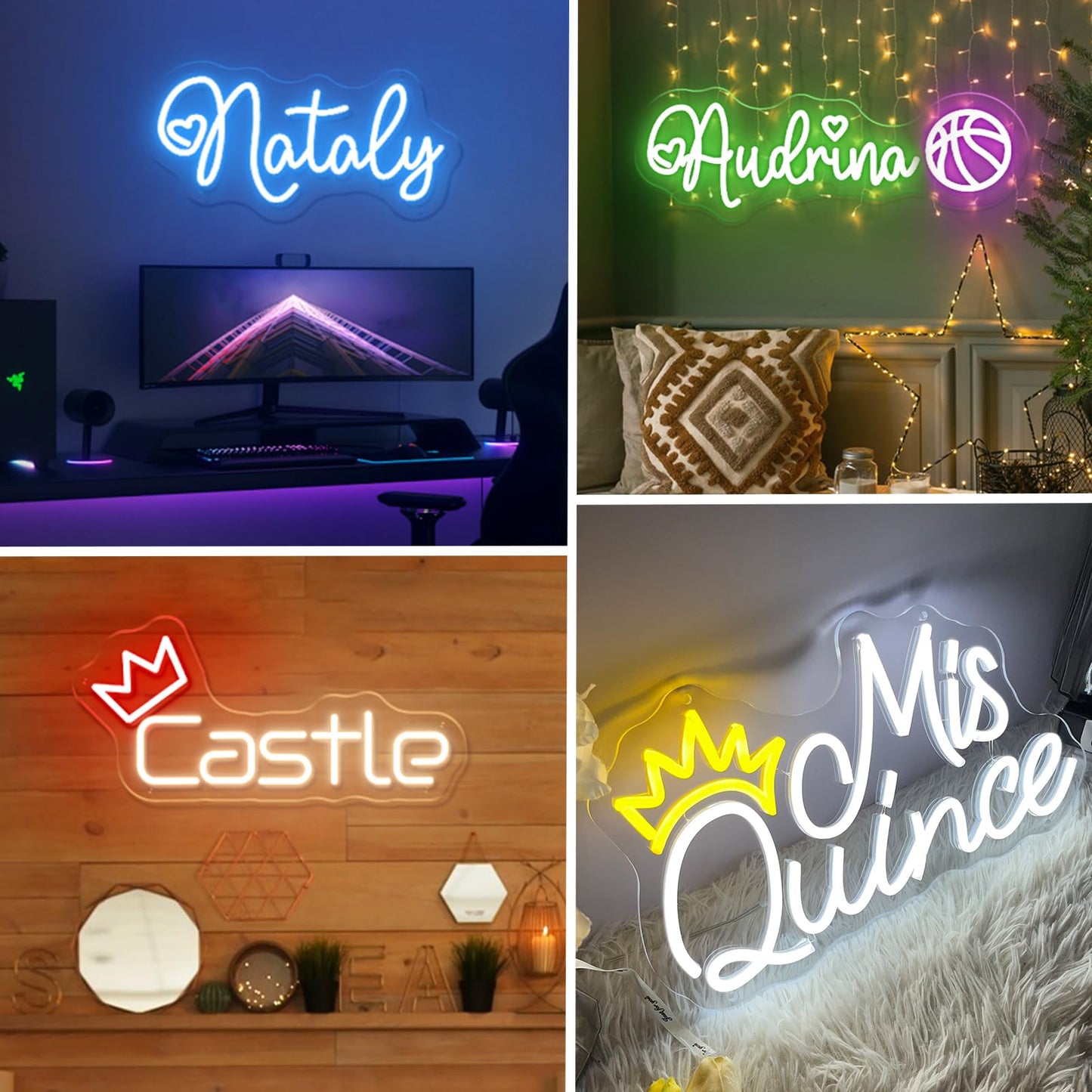 Custom Neon Signs, Neon Name Sign for Wall Decor Personalized LED Sign Custom Neon Lights for Wedding Birthday Party Light, Christmas Decoration Gift