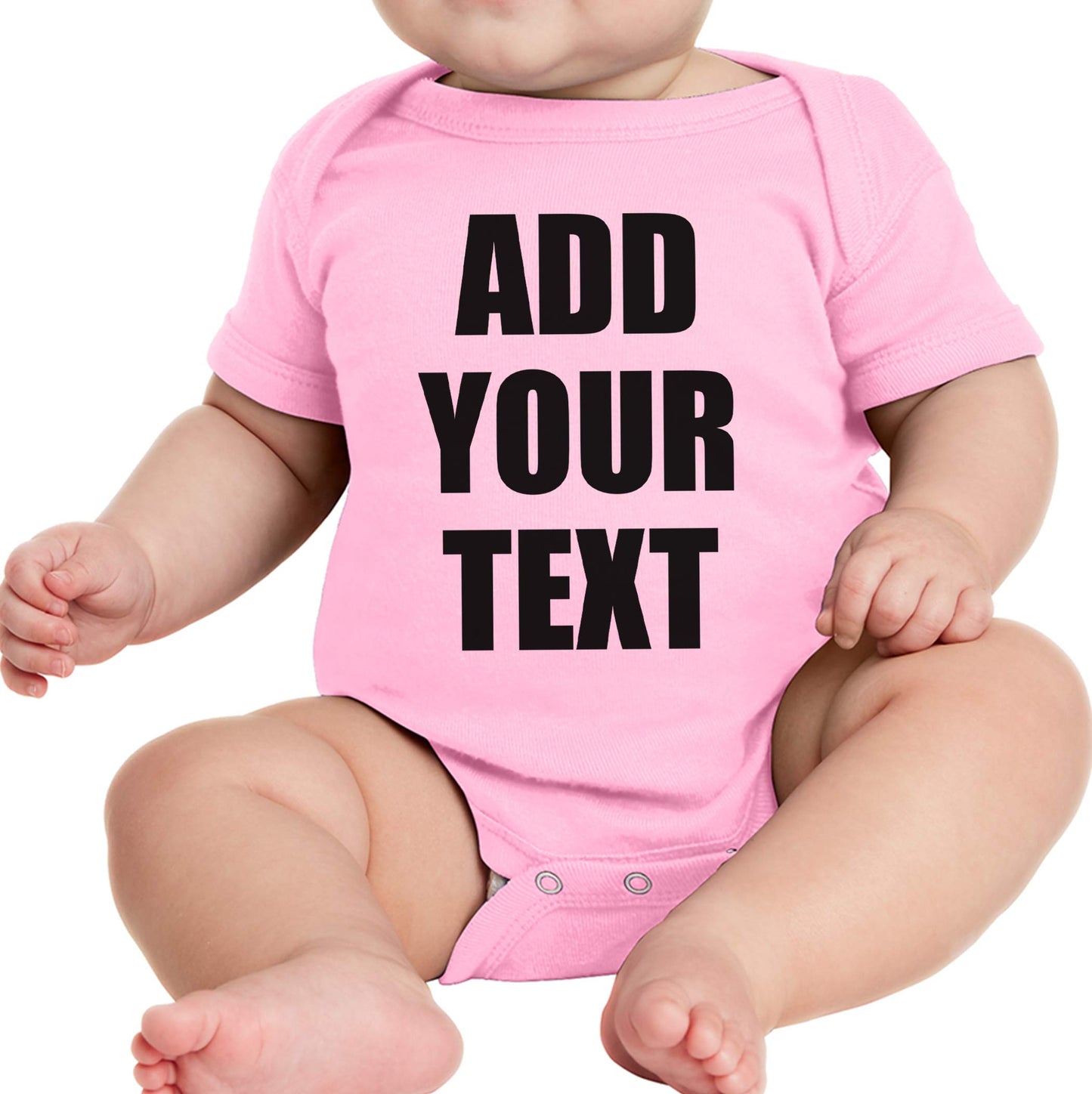 TEEAMORE Custom Baby Bodysuits Add Your Text For Baby Girl & Boy Personalized Bodysuit