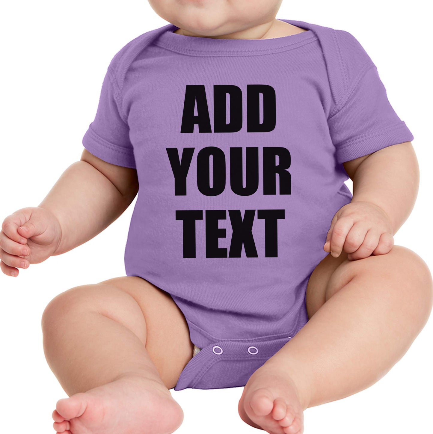 TEEAMORE Custom Baby Bodysuits Add Your Text For Baby Girl & Boy Personalized Bodysuit