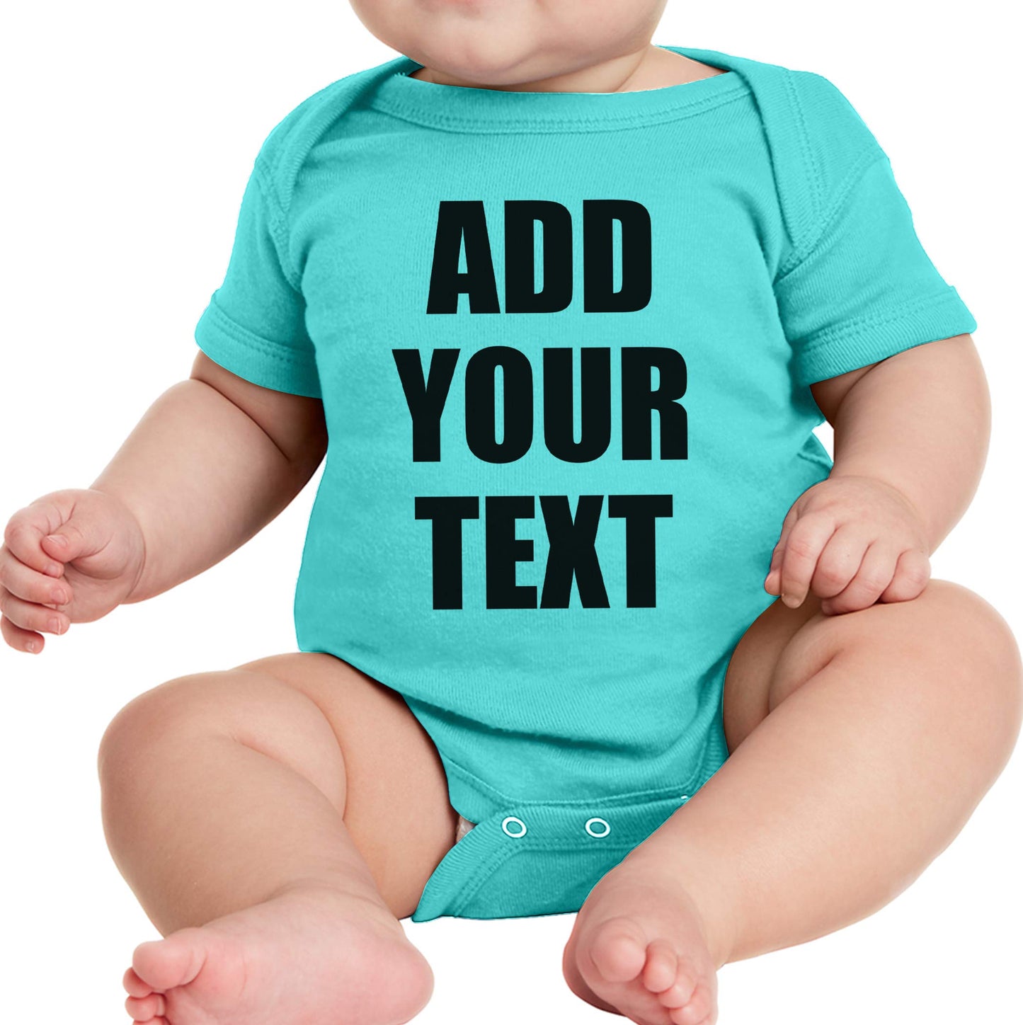 TEEAMORE Custom Baby Bodysuits Add Your Text For Baby Girl & Boy Personalized Bodysuit