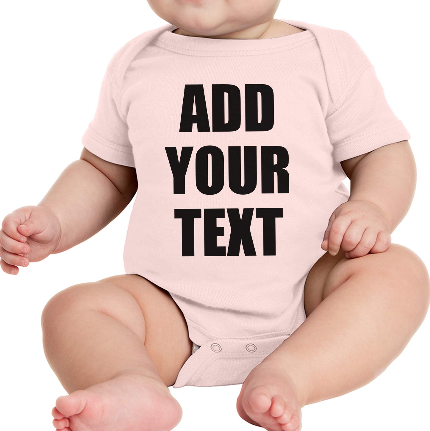 TEEAMORE Custom Baby Bodysuits Add Your Text For Baby Girl & Boy Personalized Bodysuit