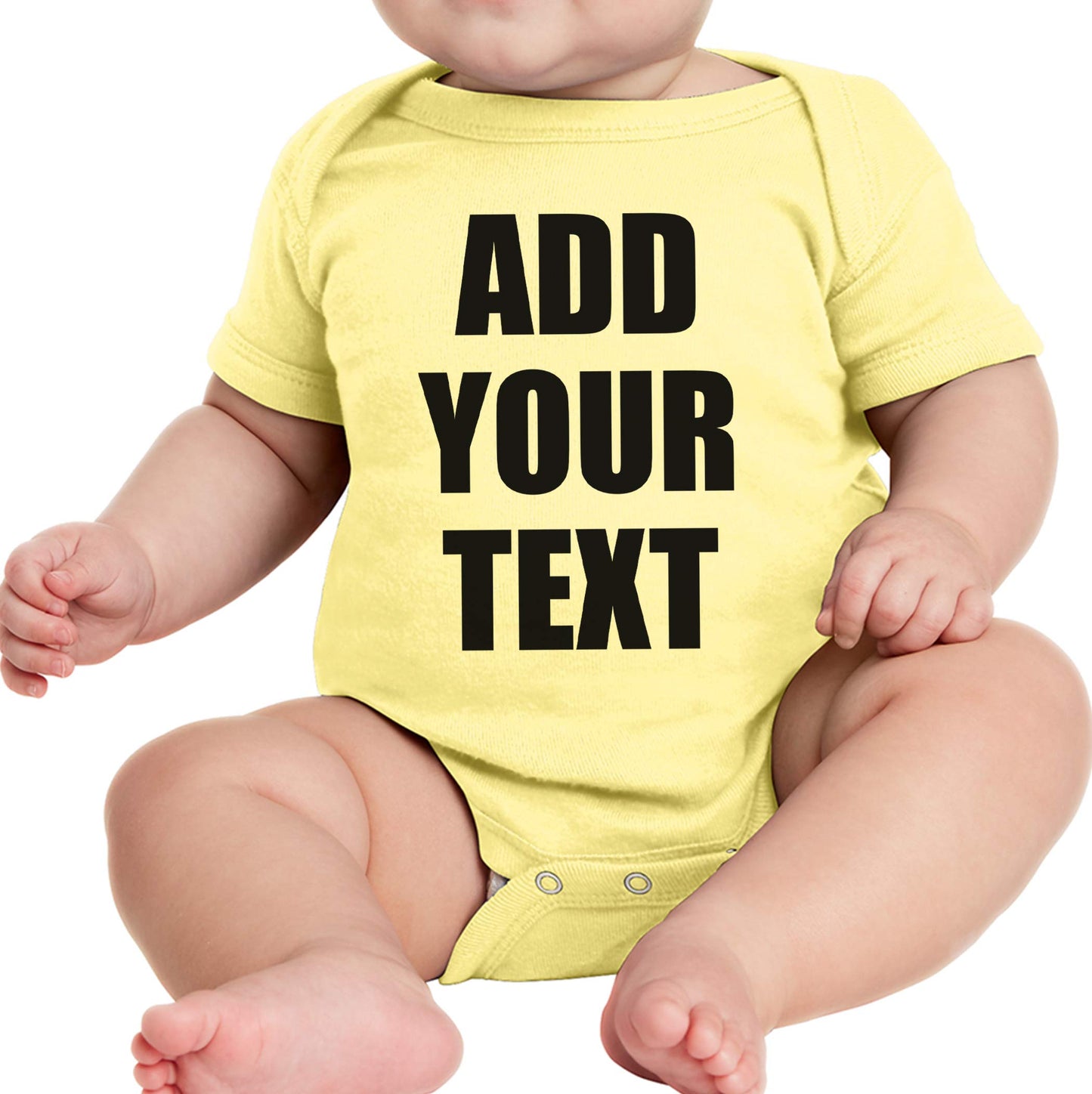 TEEAMORE Custom Baby Bodysuits Add Your Text For Baby Girl & Boy Personalized Bodysuit