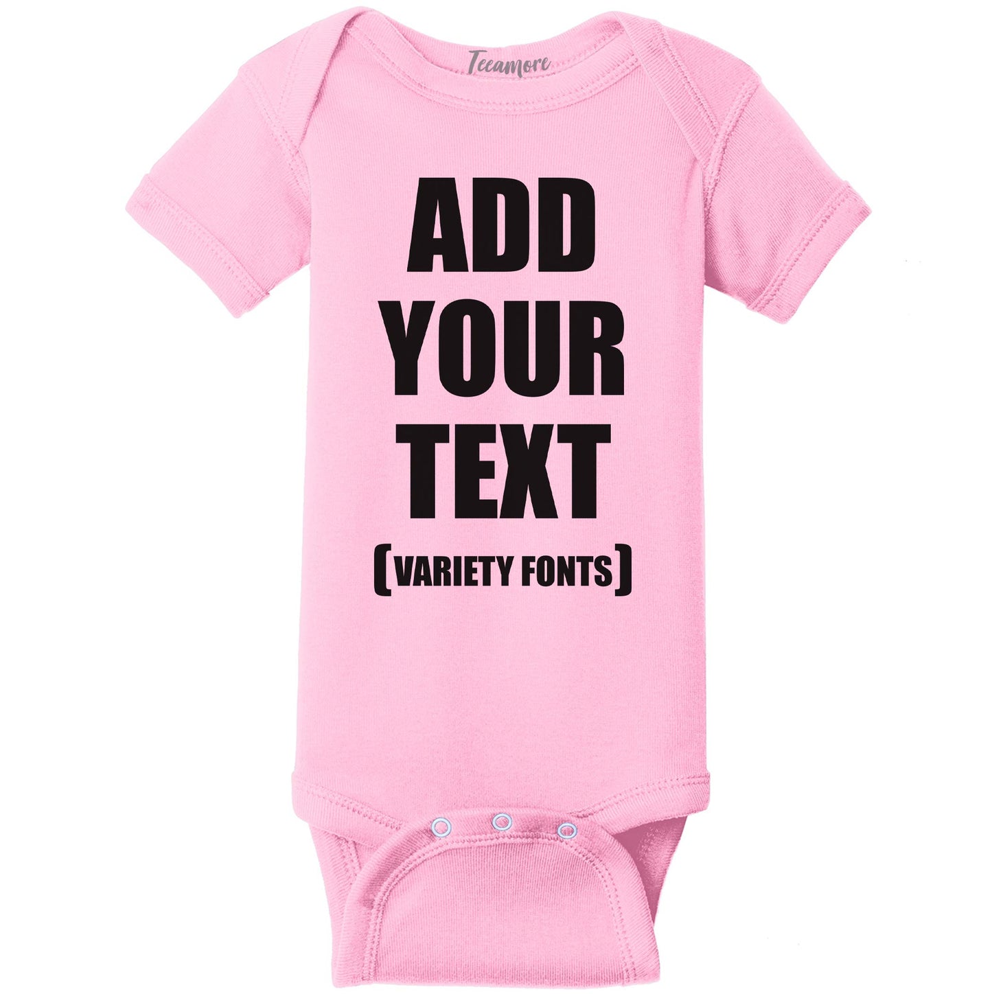 TEEAMORE Custom Baby Bodysuits Add Your Text For Baby Girl & Boy Personalized Bodysuit