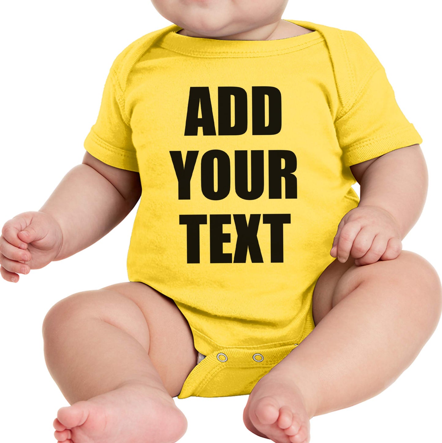 TEEAMORE Custom Baby Bodysuits Add Your Text For Baby Girl & Boy Personalized Bodysuit