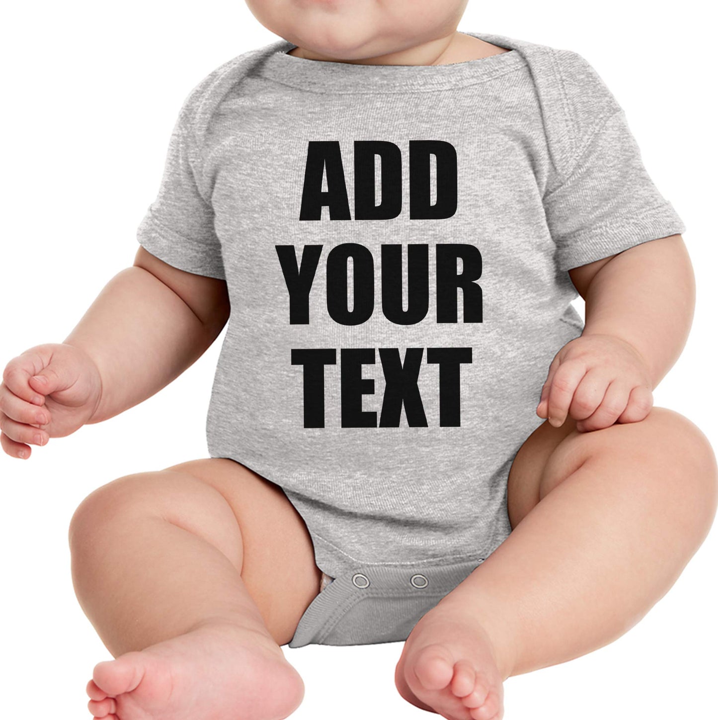 TEEAMORE Custom Baby Bodysuits Add Your Text For Baby Girl & Boy Personalized Bodysuit