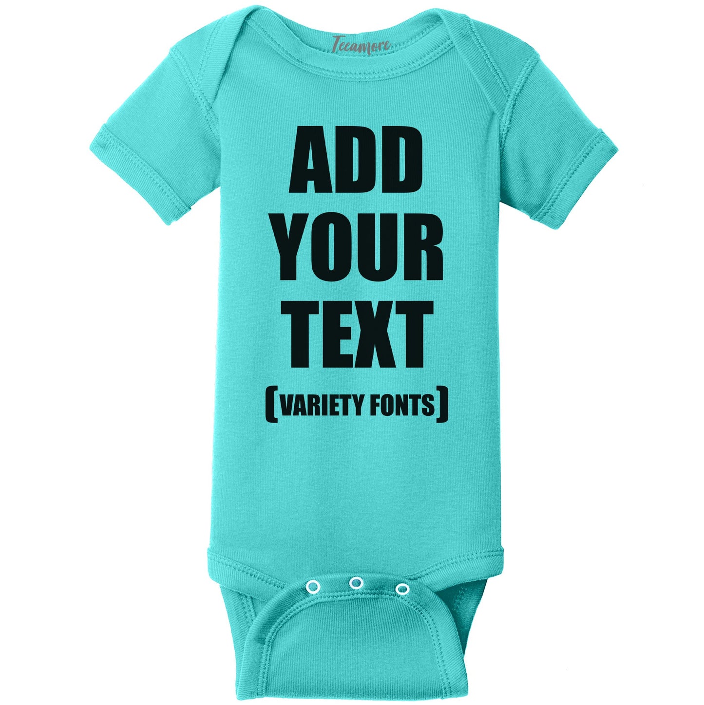 TEEAMORE Custom Baby Bodysuits Add Your Text For Baby Girl & Boy Personalized Bodysuit