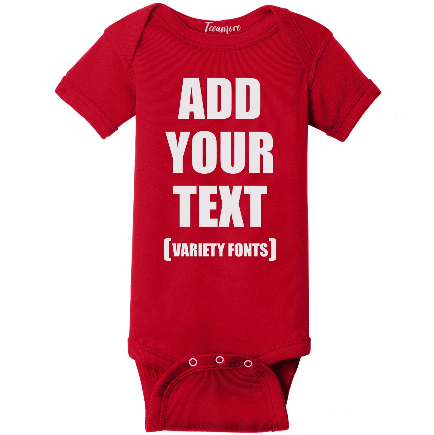 TEEAMORE Custom Baby Bodysuits Add Your Text For Baby Girl & Boy Personalized Bodysuit