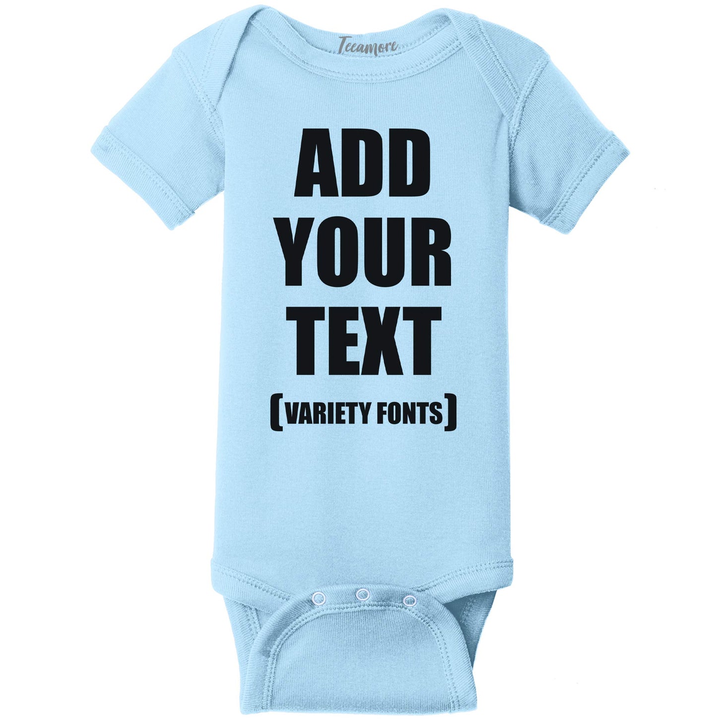 TEEAMORE Custom Baby Bodysuits Add Your Text For Baby Girl & Boy Personalized Bodysuit