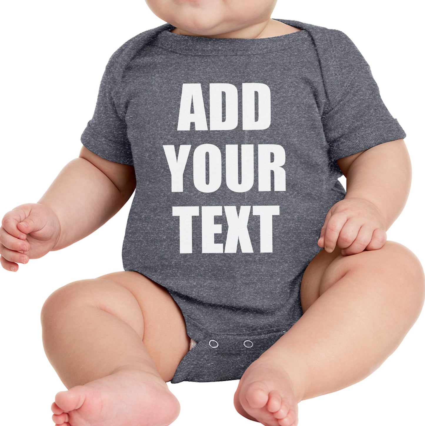 TEEAMORE Custom Baby Bodysuits Add Your Text For Baby Girl & Boy Personalized Bodysuit